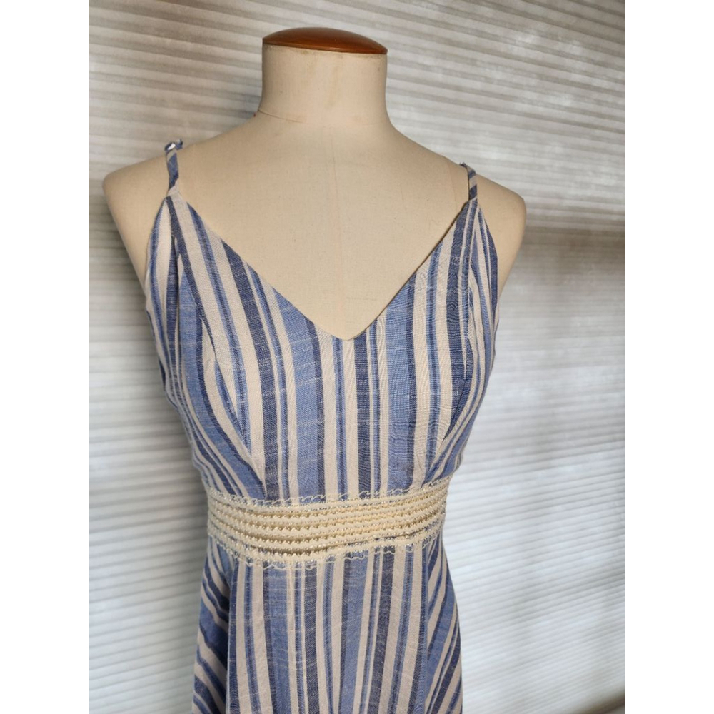 Women's Speechless Dress XS Blue White Striped Sleeveless Casual - Picture 1 of 5